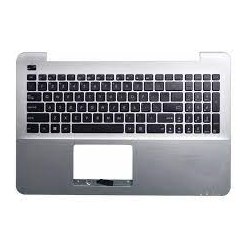keyboard laptop Asus K555 کیبورد لب تاپ ایسوس با قاب نقره ای دور کیبرد