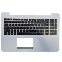 keyboard laptop Asus K56 کیبورد لب تاپ ایسوس با قاب نقره ای دور کیبرد