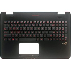 Keyboard Laptop asus ROG GL551 کیبورد لب تاپ ایسوس با قاب دور کیبورد مشکی و بک لایت