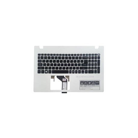 keyboard laptop Acer E5-532 کیبورد لپ تاپ ایسر با قاب دور کیبرد سفید