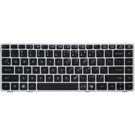 Keybaord laptop HP EliteBook 8440 کیبورد لپ تاب اچ پی با موس فریم نقره ای
