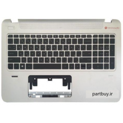 Keybaord laptop HP Pavilion 15T کیبورد لپ تاب اچ پی با قاب دور کیبورد نقره ای