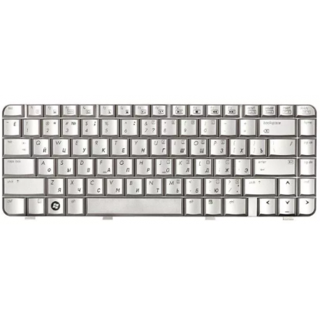 Keyboard Laptop HP Pavilion DV3500 کیبورد لپ تاب اچ پی نقره ای
